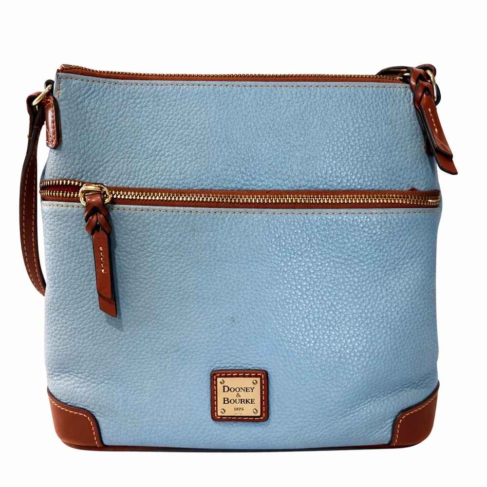 Dooney & Bourke Sky Blue Leather Crossbody Bag